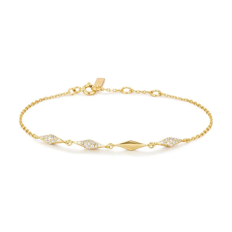 Ladies bracelets customer reviews-Gold Multi Sparkle Bracelet