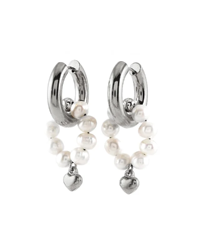 Ladies earrings luxurious appeal-Coraline Silver Earrings