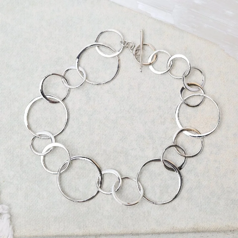 Ladies bracelets popular brands-Circle Chain Bracelet