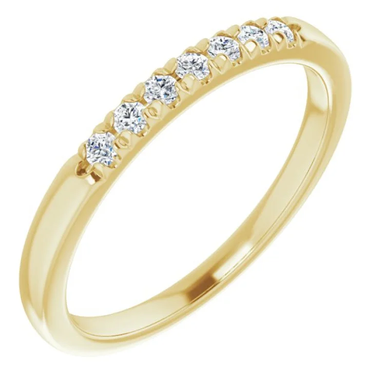 Ladies rings store finds-14K Yellow 1/6 CTW Natural Diamond Anniversary Band