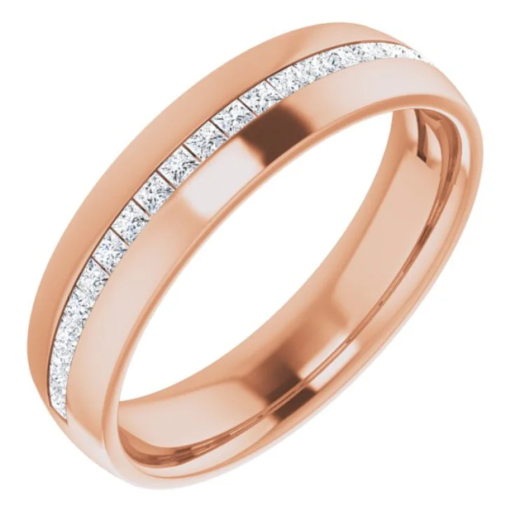 Ladies rings store finds-14K Rose 5/8 CTW Diamond Band