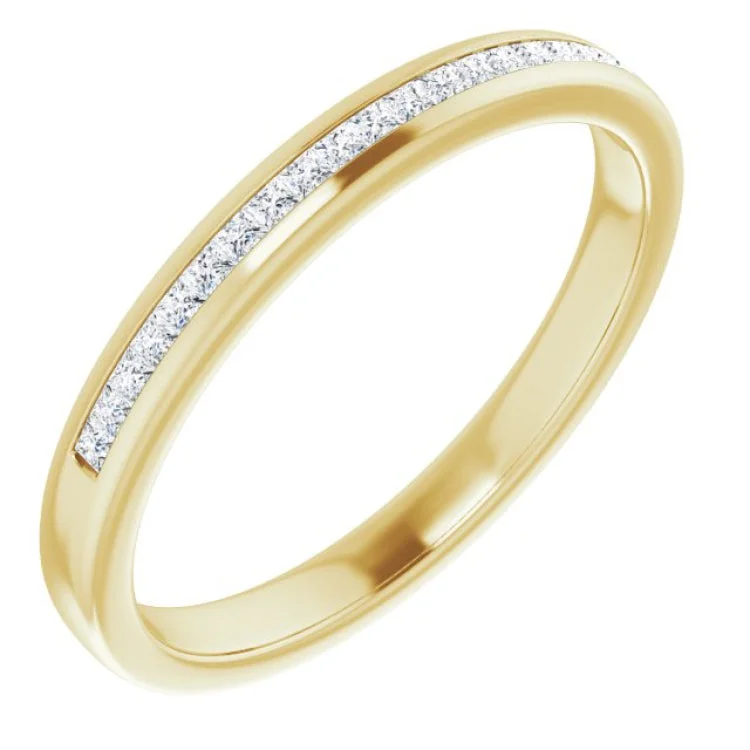 Ladies rings worldwide appeal-14K Yellow 1/4 CTW Natural Diamond Band