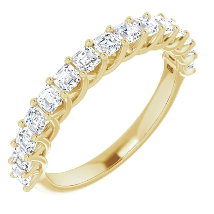 Ladies rings customer reviews-14K Yellow 1 1/8 CTW Natural Diamond Anniversary Band