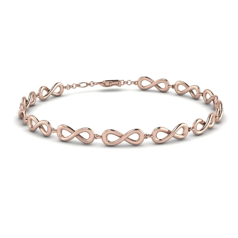 Ladies bracelets Valentine’s Day-Infinity Gold Bracelet - Tenley No. 2