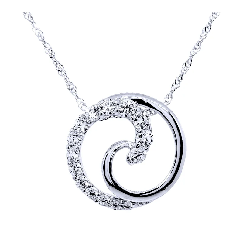 Ladies rings collectible pieces-Ocean Wave Necklace