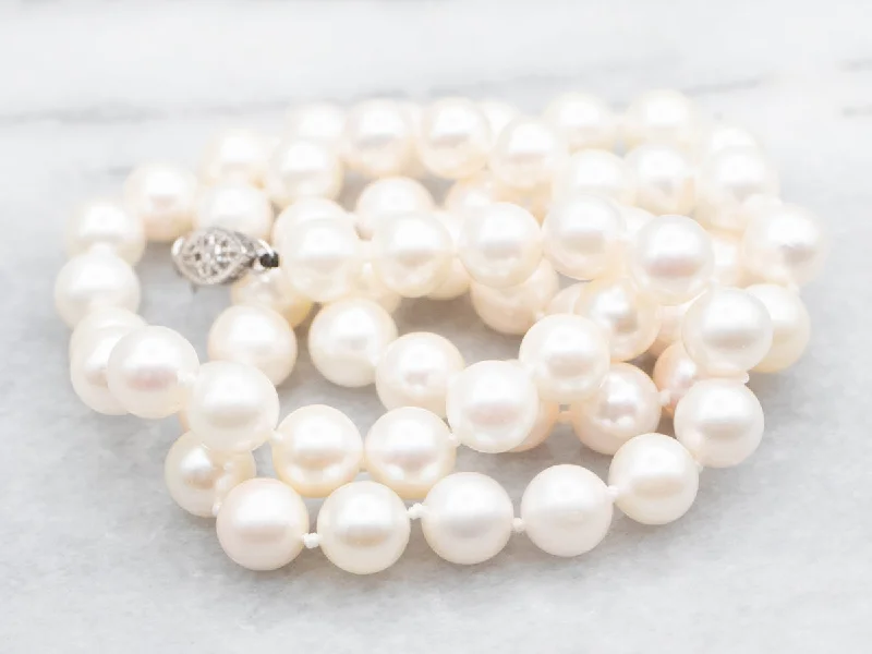 Ladies rings animal designs-Saltwater Pearl Necklace