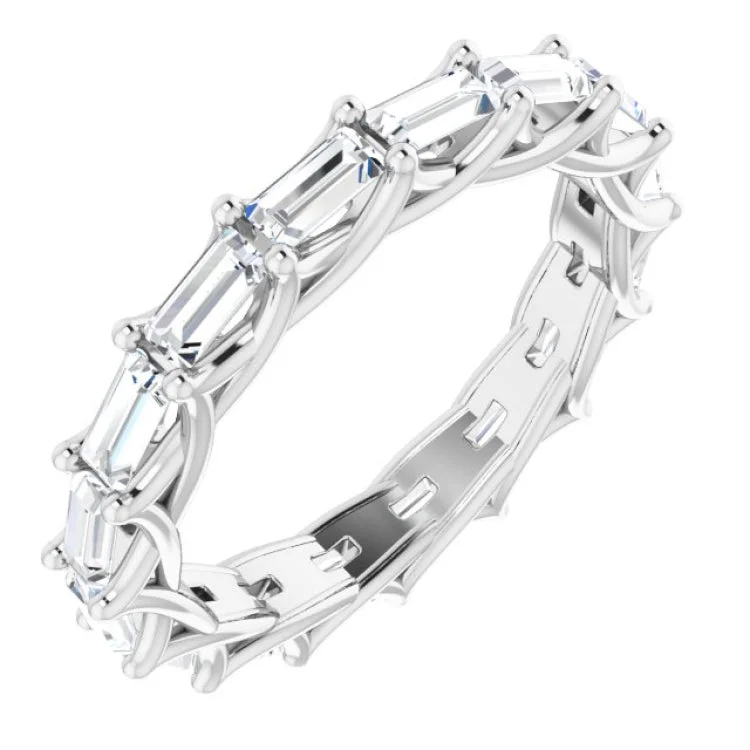 Ladies rings gothic appeal-Platinum 1 5/8 CTW Diamond Eternity Band