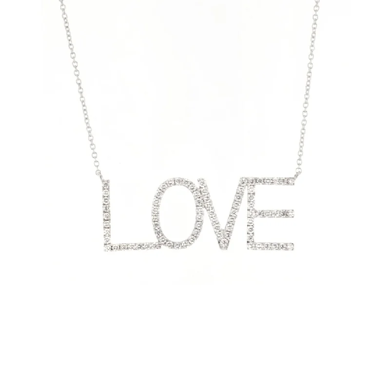 Ladies rings diamond accents-0.58 ctw Diamond Love Necklace