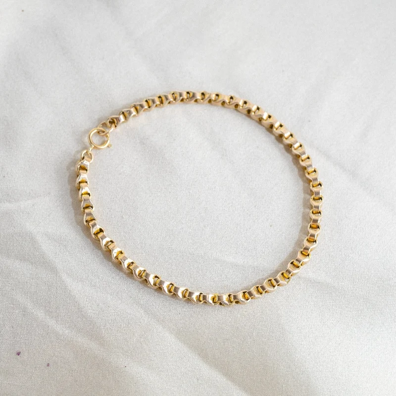 Ladies bracelets proposal surprises-Simple 10k Gold Chain Bracelet