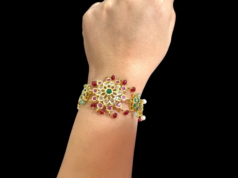 Ladies bracelets holiday treasures-Amal hyderabadi bracelet in multicolor ( READY TO SHIP )